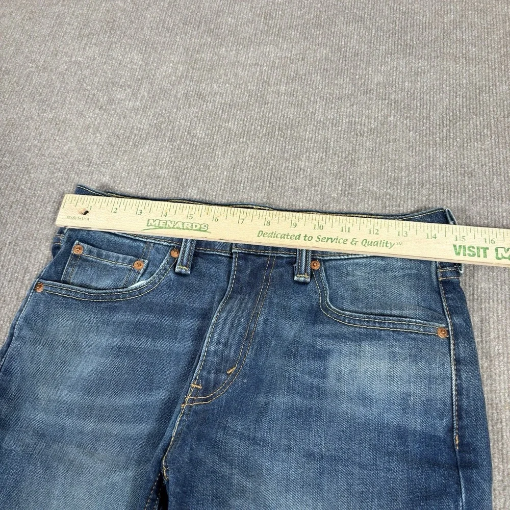 Levis‎ 541 Jean Short Mens 29 Athletic Fit Dark Wash Blue Denim Stretch Faded